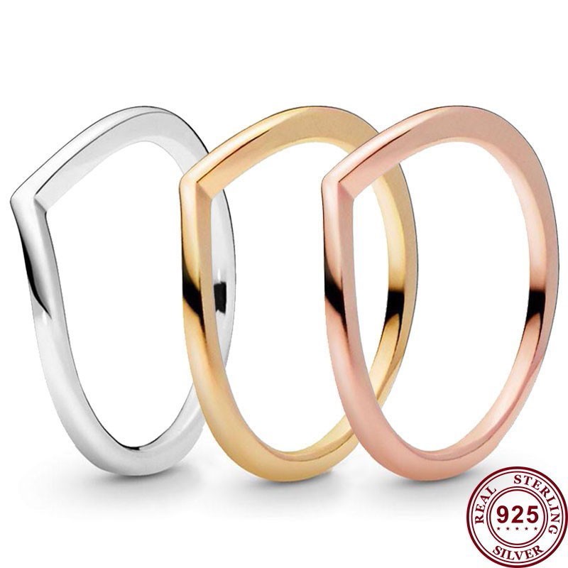 925 Silver Women Fit Pandora Ring Original Heart Crown Fashion Rings Exquisite V-shaped Fashion Crown Wishing Bone Women
925 Silver Women Fit Pandora Ring Original Heart Crown Fashion Rings Exquisite V-shaped Fashion Crown Wishing Bone Women