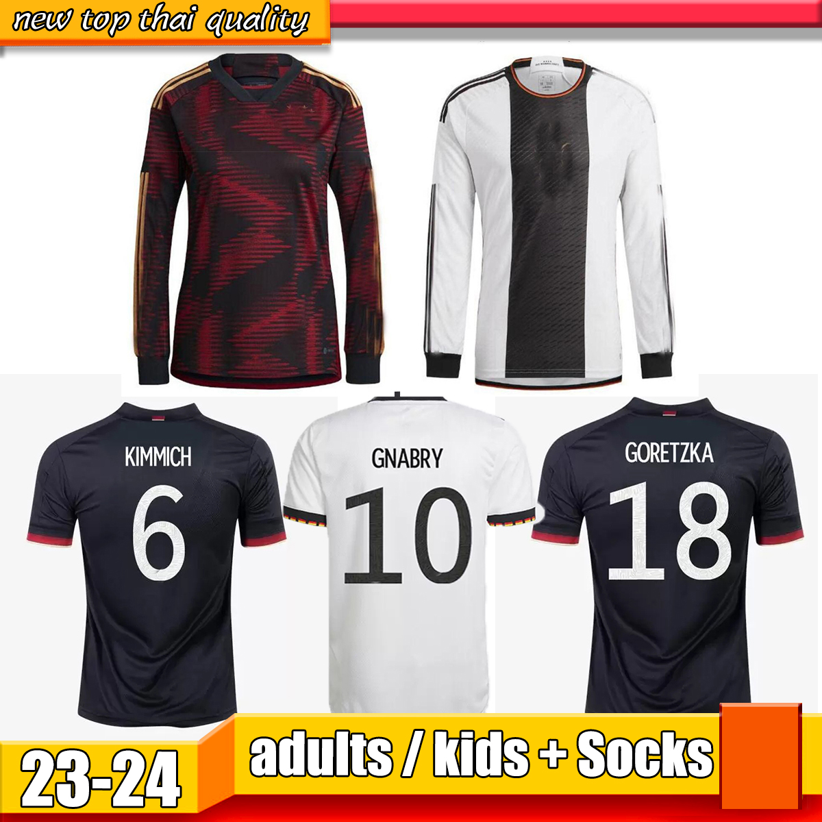 2022 2023 HUMMELS germanyS soccer jerseys Fans Player version KROOS GNABRY WERNER MULLER DRAXLER REUS HAVERTZ KIMMICH GOTZE football shirt Men kids kit Long sleeve, 02
2022 2023 HUMMELS germanyS soccer jerseys Fans Player version KROOS GNABRY WERNER MULLER DRAXLER REUS HAVERTZ KIMMICH GOTZE football shirt Men kids kit Long sleeve, 02