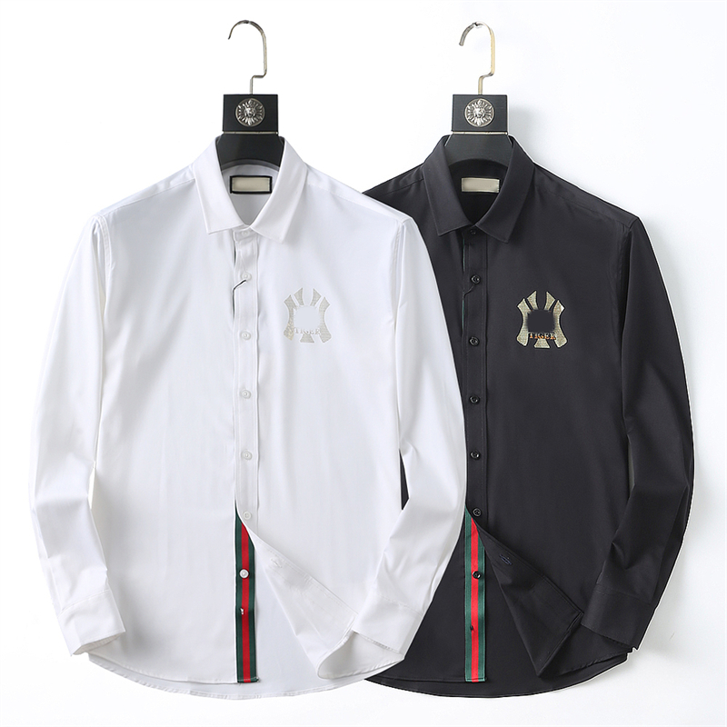 Shirts Top small horse quality Embroidery blouse Long Sleeve Solid Color Slim Fit Casual Business clothing Long-sleeved shirt Normal size multiplM-3XL, Black
Shirts Top small horse quality Embroidery blouse Long Sleeve Solid Color Slim Fit Casual Business clothing Long-sleeved shirt Normal size multiplM-3XL, Black