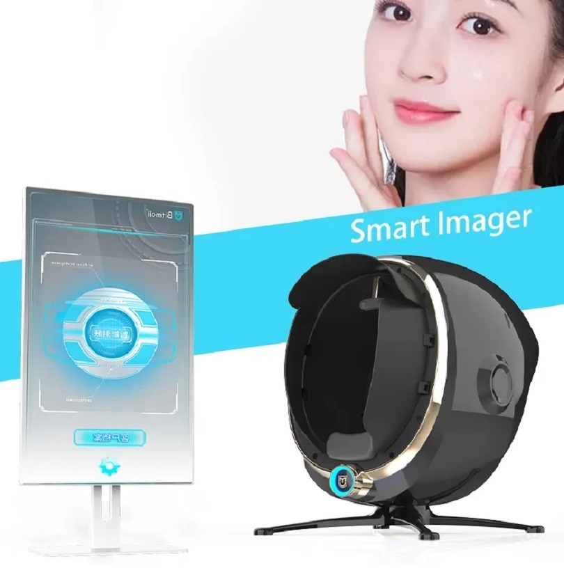 2024 3D Smart WiFi Magic Mirror Skin Analyzer - AI-Powered Facial Analysis Device for Moisture Detection and Skin Ingredient Recognition