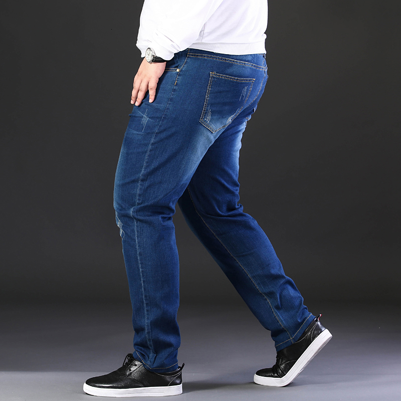 Men's Jeans 7XL Plus Size Summer High Quality Men's Baggy Cargo Male Casual Long Denim Pants Fashion Loose Jeans Trousers 230329
