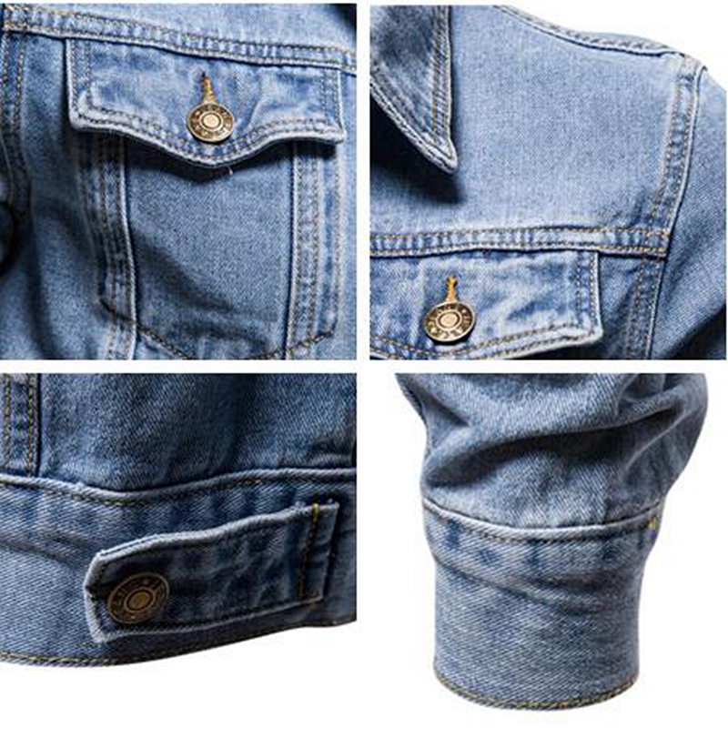 Mens Designer Sport Coats Stylish Denim Jacket Autumn Windbreaker Casual Blue Bomber Coat Fashion Jeans Outerwear Size 5XL L251013