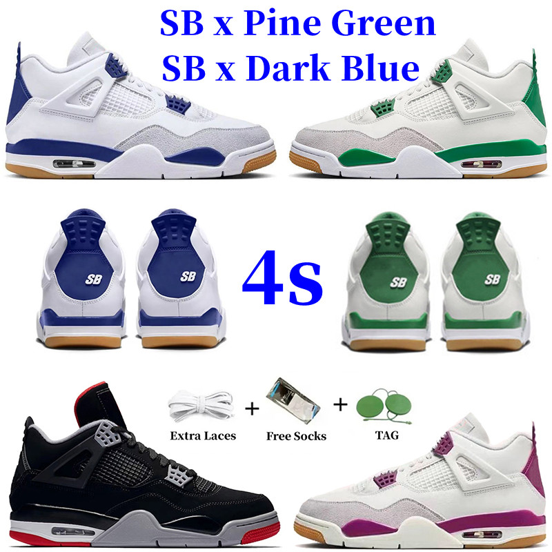 SB x Jumpman 4 Pine Green basketball shoes Dark Blue Bred Concept x Purple Sail Pine Green Neutral Grey White DR5415-103 Men women sports Outdoor sneakers shoe
SB x Jumpman 4 Pine Green basketball shoes Dark Blue Bred Concept x Purple Sail Pine Green Neutral Grey White DR5415-103 Men women sports Outdoor sneakers shoe