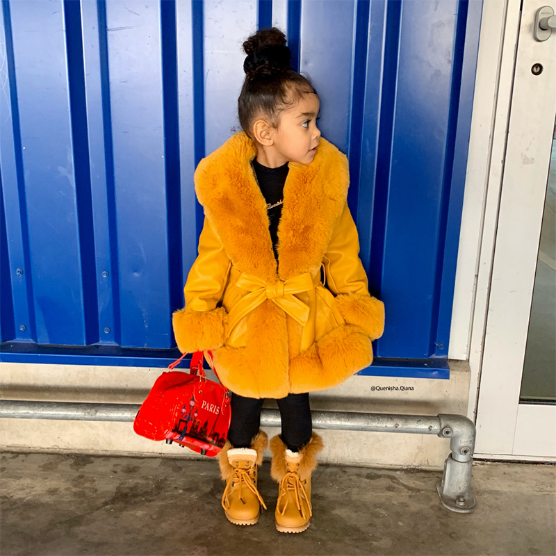 Jackets Jackets Plus Size Spring Autumn Kid Girls Coat Thin Overcoat Fur Collar Padding Girl Outerwear Hooded Kids Clothes Children 230329 Y241115UXN 