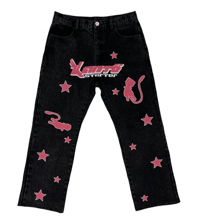 Mens Jeans High Waist Bagge Pants Woman Y2k Streetwear Loose Denim Trousers Female Vintage Wide Leg Cargo Women Autumn 230330