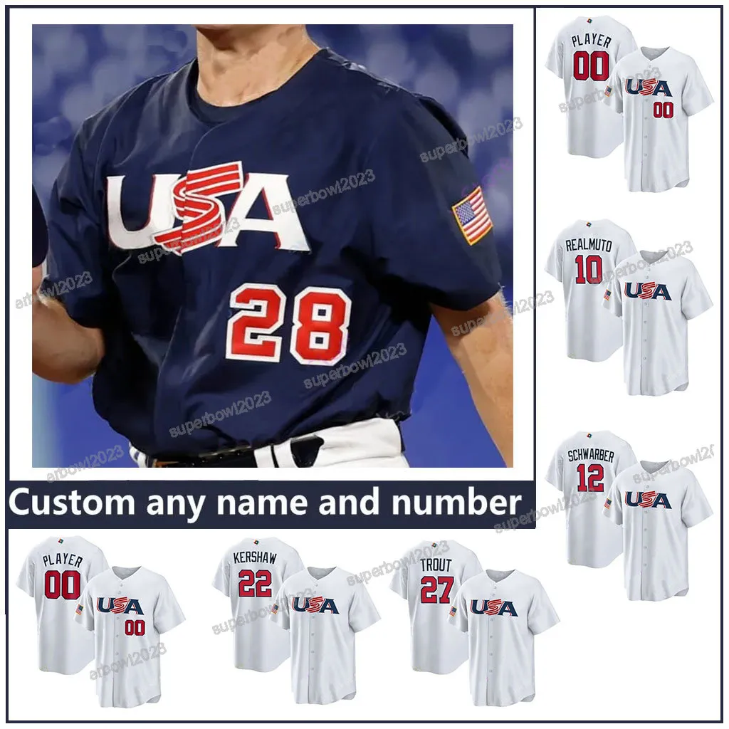 2023 World Baseball Classic WBC Team USA Jersey Mike Trout Bobby Witt Jr. Nolan Arenado Nestor Cortes Clayton Kershaw Realmuto Betts Tucker, Blue
2023 World Baseball Classic WBC Team USA Jersey Mike Trout Bobby Witt Jr. Nolan Arenado Nestor Cortes Clayton Kershaw Realmuto Betts Tucker, Blue