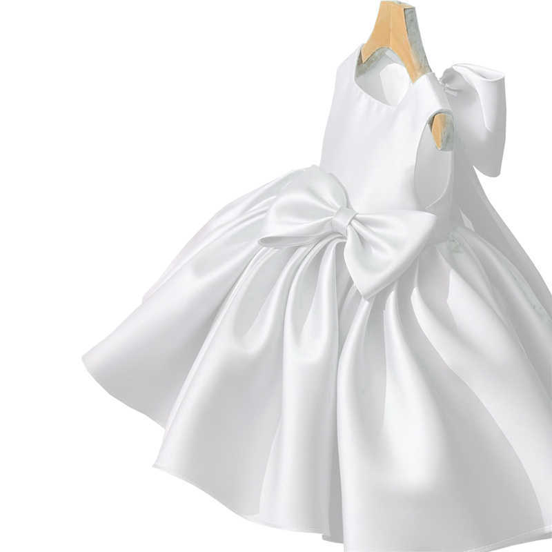 Girl's Dresses Big Bow Princess Sweet Kids Tutu Toddler Birthday Party Newborn ChristeningChildren Baptism Baby Girls Clothes Summer Dresses P230