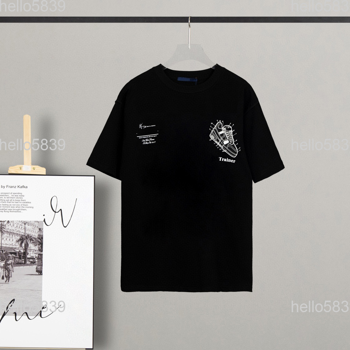 2022 Tees Mens Designers T Shirt Man Womens tshirts With Letters Print Short Sleeves Summer Shirts Men Loose Tees Asian size -XXXL He030, Black
2022 Tees Mens Designers T Shirt Man Womens tshirts With Letters Print Short Sleeves Summer Shirts Men Loose Tees Asian size -XXXL He030, Black