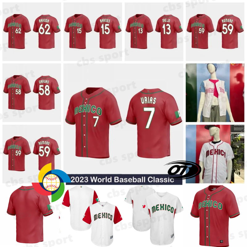 Stitched Team Mexico 2023 Baseball Jersey WBC Julio Urias JoJo Romero Alex Verdugo Alex Verdugo Alejandro Kirk Rowdy Tellez Rand Baseball Jerseys Men, Red men
Stitched Team Mexico 2023 Baseball Jersey WBC Julio Urias JoJo Romero Alex Verdugo Alex Verdugo Alejandro Kirk Rowdy Tellez Rand Baseball Jerseys Men, Red men