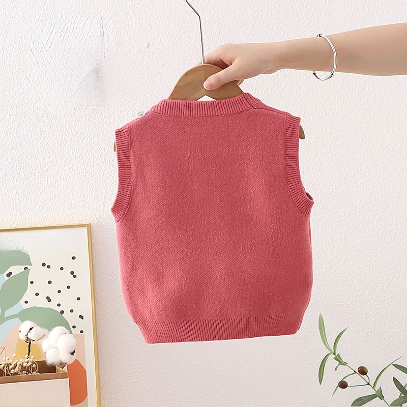 Waistcoat RiniLucia Kids Vest Girl Winter Warm Knited Vests Baby Flower Lace Bowknot Waistcoat Casual Jackets for Girls Children Coats 230329