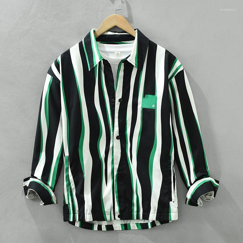 Men's Casual Shirts Green Striped For Men Long Sleeve Tops 2023 Male Pure Cotton Turn-down Collar Button Up Shirt Clothing, 2189 green
Men's Casual Shirts Green Striped For Men Long Sleeve Tops 2023 Male Pure Cotton Turn-down Collar Button Up Shirt Clothing, 2189 green