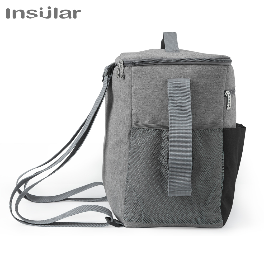 Diaper Bags Insular Baby s Outdoor Travel Mommy for Stroller Large Capacity Insulation Nursing Polyester Solid 230328
