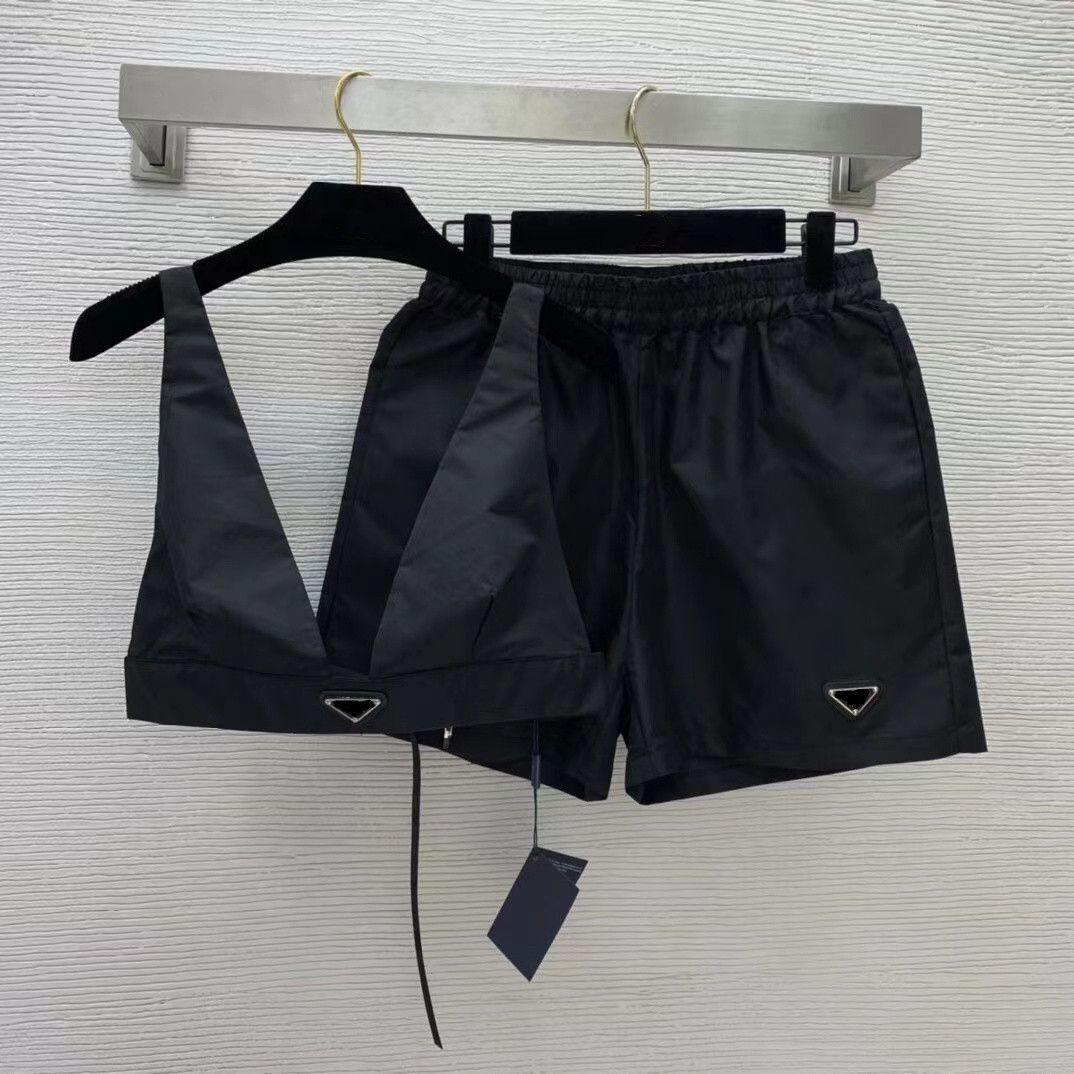 2023 Fashions Sexy Women' Tracksuits Ladies Designer Triangle Bra Short Pants Set Adjustable Chest Size Indoor Outdoor Bathing Suits for women, Black
2023 Fashions Sexy Women' Tracksuits Ladies Designer Triangle Bra Short Pants Set Adjustable Chest Size Indoor Outdoor Bathing Suits for women, Black