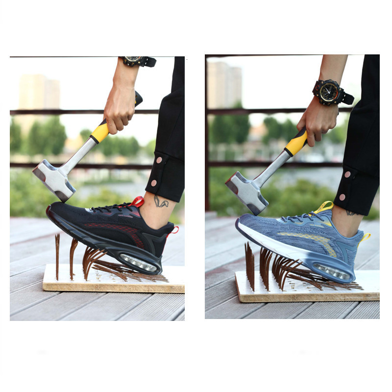 Dress Shoes Industrial Safety With Steel Toe Cap Indestructible Cushion Work For Men Protective Security Boots Women Footwear 230329