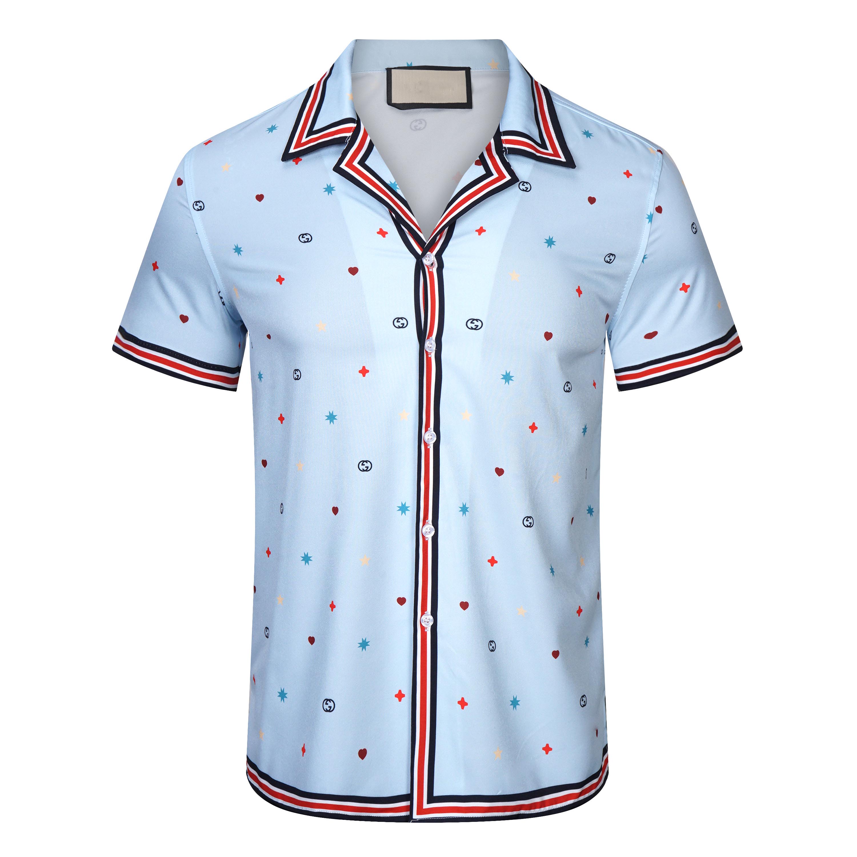 Luxury Designer Shirts Mens Fashion Geometric print bowling shirt Hawaii Floral Casual Shirts Men Slim Fit Short Sleeve Variety trend, Champagne
Luxury Designer Shirts Mens Fashion Geometric print bowling shirt Hawaii Floral Casual Shirts Men Slim Fit Short Sleeve Variety trend, Champagne