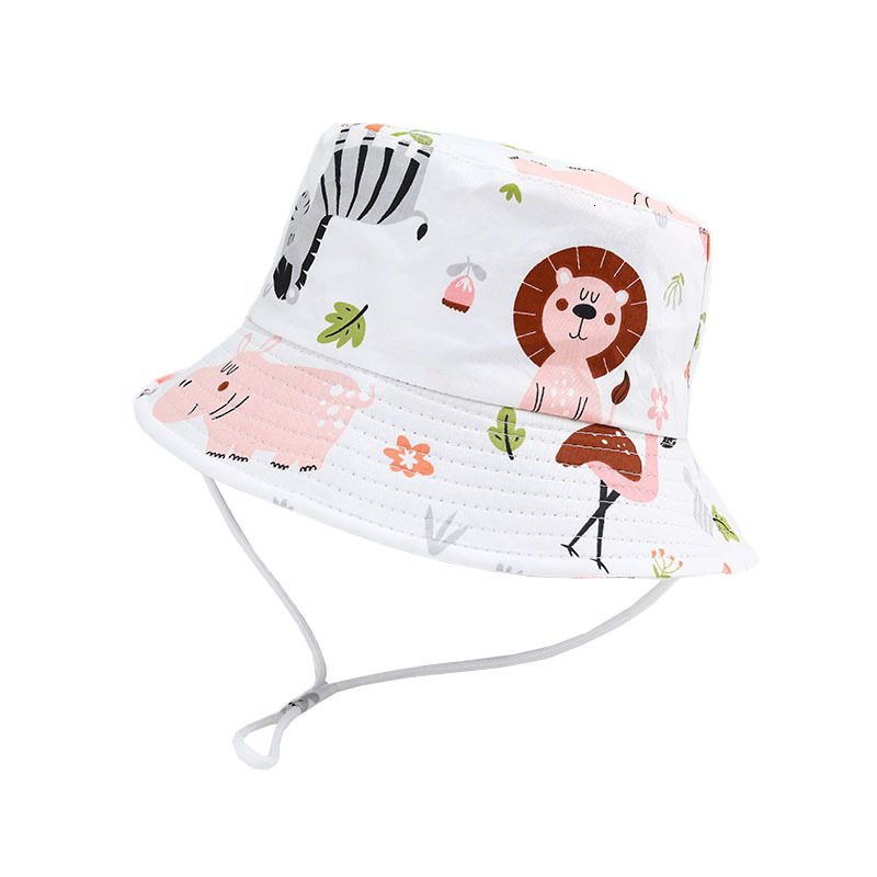 Caps Hats Spring Summer Hat Cartoon Toddler Panama Cap Outdoor Beach Kids Boy Girl Sun Bonnet 230328