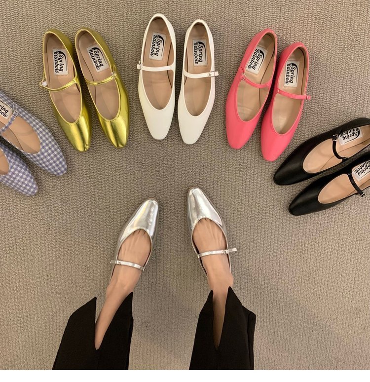 Dress Shoes Sepatu Flat Wanita Musim Panas Gesper Persegi Balet Ujung Lembut Balerina Nyaman Kulit Mary Jane 230329, White
Dress Shoes Sepatu Flat Wanita Musim Panas Gesper Persegi Balet Ujung Lembut Balerina Nyaman Kulit Mary Jane 230329, White