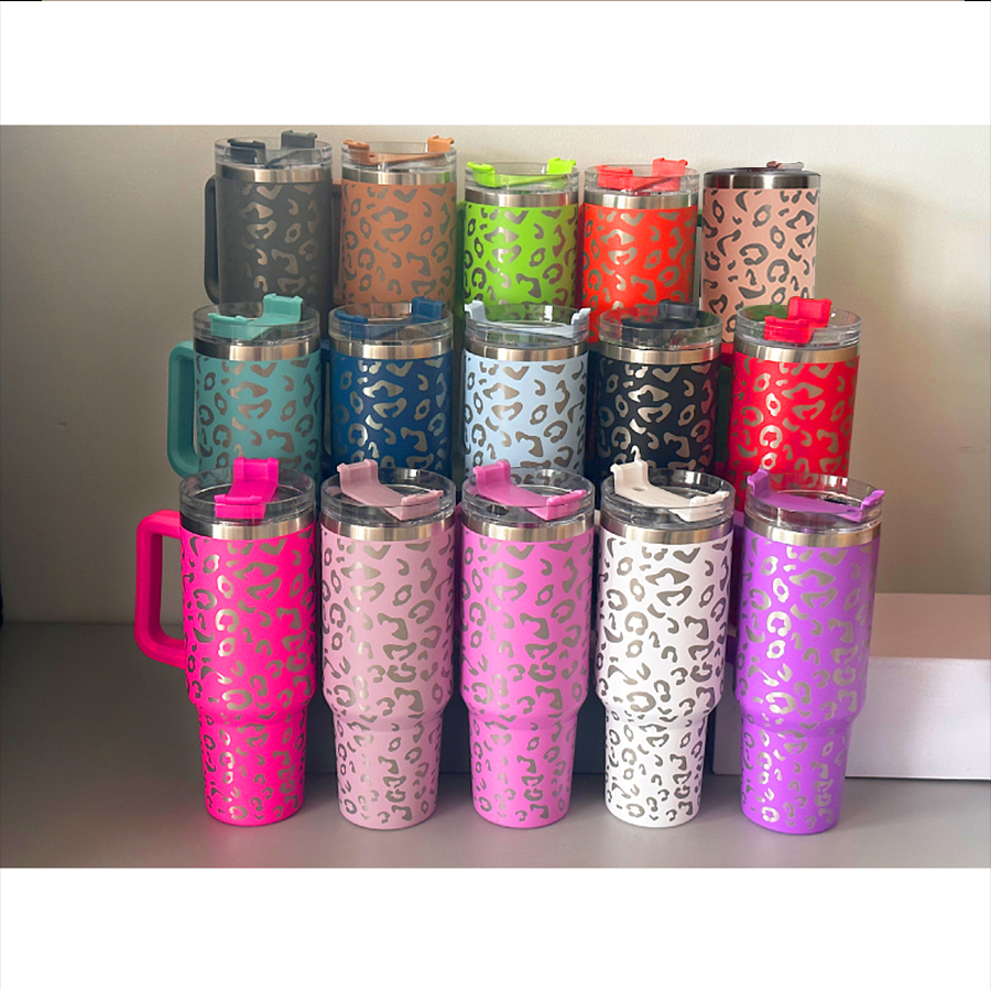 40oz Leopard print Reusable Tumbler with Handle and Straw Stainless Steel Insulated Travel Mug Tumbler Insulated Tumblers Keep Drinks Cold NEW trend
40oz Leopard print Reusable Tumbler with Handle and Straw Stainless Steel Insulated Travel Mug Tumbler Insulated Tumblers Keep Drinks Cold NEW trend