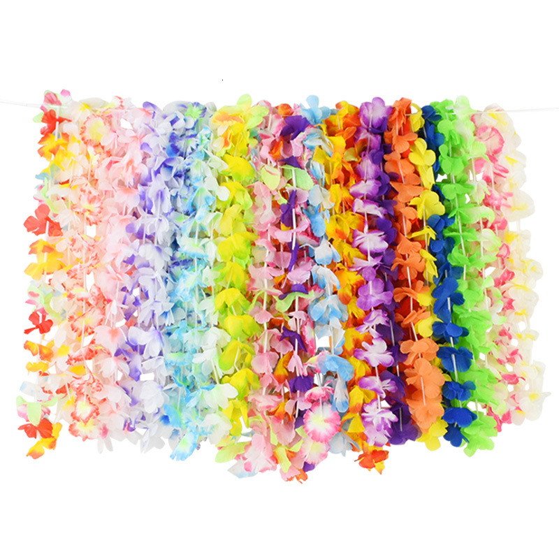 Other Event Party Supplies 36pcs Hawaiian Artificial Flower Leis Garland Necklace Hawaii Luau Summer Tropical Party Decoration Wedding Christmas Wreat