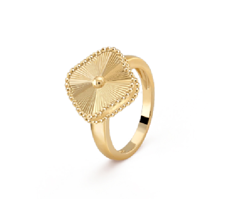 Four leaf clover large flower ring Perlee Sweet Clovers Ring Lucky Vintage Alhambras Ring Engagement Rings for Women Mens Couple Rings Gold Rose Gold Silvery
Four leaf clover large flower ring Perlee Sweet Clovers Ring Lucky Vintage Alhambras Ring Engagement Rings for Women Mens Couple Rings Gold Rose Gold Silvery