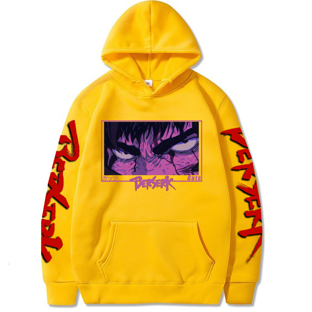 Men's Pants Japan Anime Berserk Harajuku Guts Eyes Manga Hoodies Sweatshirt Gothic Winter Pullover Fashion Long Sleeve Men Black 230329