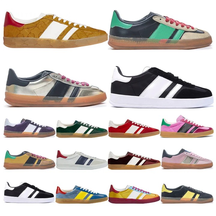 Top Gazelle Casual shoes Designer Sneakers Mens Womens Classic Pink Velvet Black White Gum Wales Bonner Cream Green Plate-forme Trainers
Top Gazelle Casual shoes Designer Sneakers Mens Womens Classic Pink Velvet Black White Gum Wales Bonner Cream Green Plate-forme Trainers