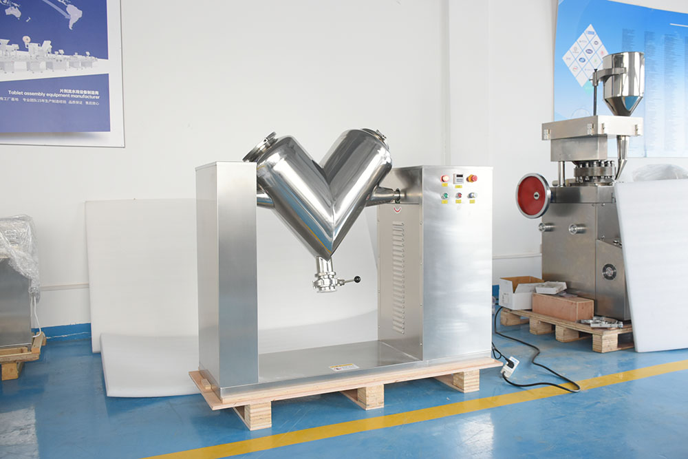VH-50 Powder Mixer V Blender Protein Powder Blender Dry Powder Mixing Machine Lab Supplies