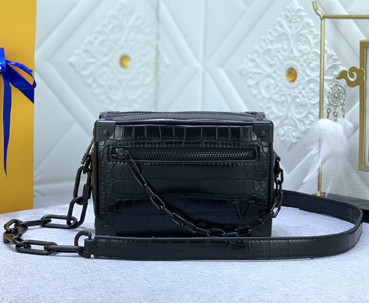 Fashion designer crossbody bag luxury Mini Soft Trunk handbags mens womens leather chain cross body bags flower letter ladies Make-up Alligator purses Top-quality, 44735#white digram
Fashion designer crossbody bag luxury Mini Soft Trunk handbags mens womens leather chain cross body bags flower letter ladies Make-up Alligator purses Top-quality, 44735#white digram
