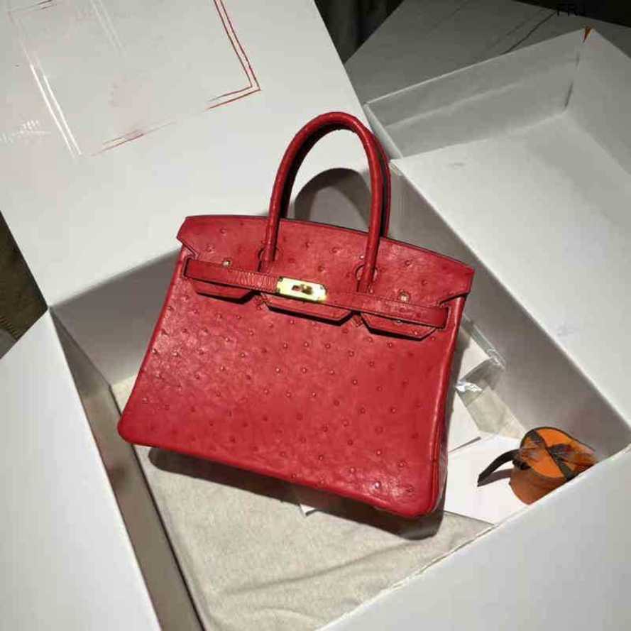Designer Bags Birkin Handbags Have Logo Birkins h High Sense Big Red Ostrich Leather 3025mini Small Portable Togo Litchi Pattern frj, Red1
Designer Bags Birkin Handbags Have Logo Birkins h High Sense Big Red Ostrich Leather 3025mini Small Portable Togo Litchi Pattern frj, Red1