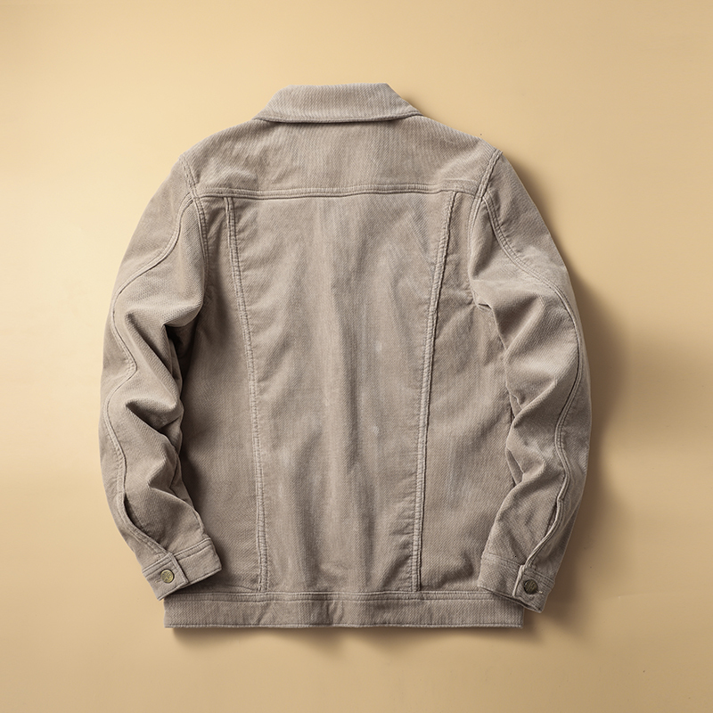 Men's Jackets Autumn winter plus velvet thickening men's corduroy jacket fashion casual men's warm jacket bomber jacket classic slim to