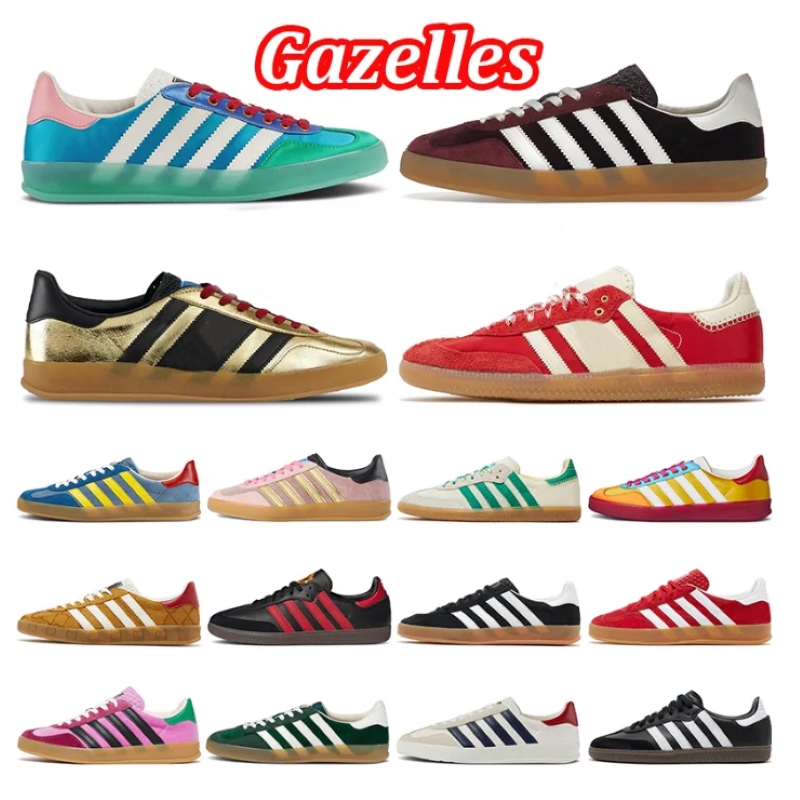 Top Quality Designer Samba Gazelle Sneakers Shoes Light Blue Suede Wales Bonner Cream Green for Mens Women Original Sambas Vegan Gazelles Trainers, 22
Top Quality Designer Samba Gazelle Sneakers Shoes Light Blue Suede Wales Bonner Cream Green for Mens Women Original Sambas Vegan Gazelles Trainers, 22