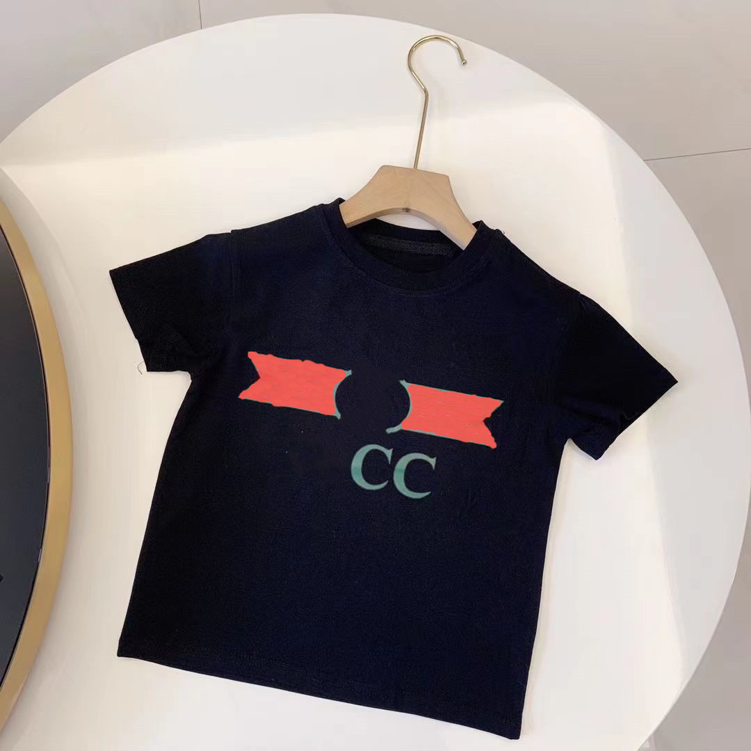 T-shirts Kids Fashion Tshirts New Arrival T Shirts Short Sleeve Tees Tops Boys Girls Children Casual Letter Printed with Bear Pattern T-shirts Pullove