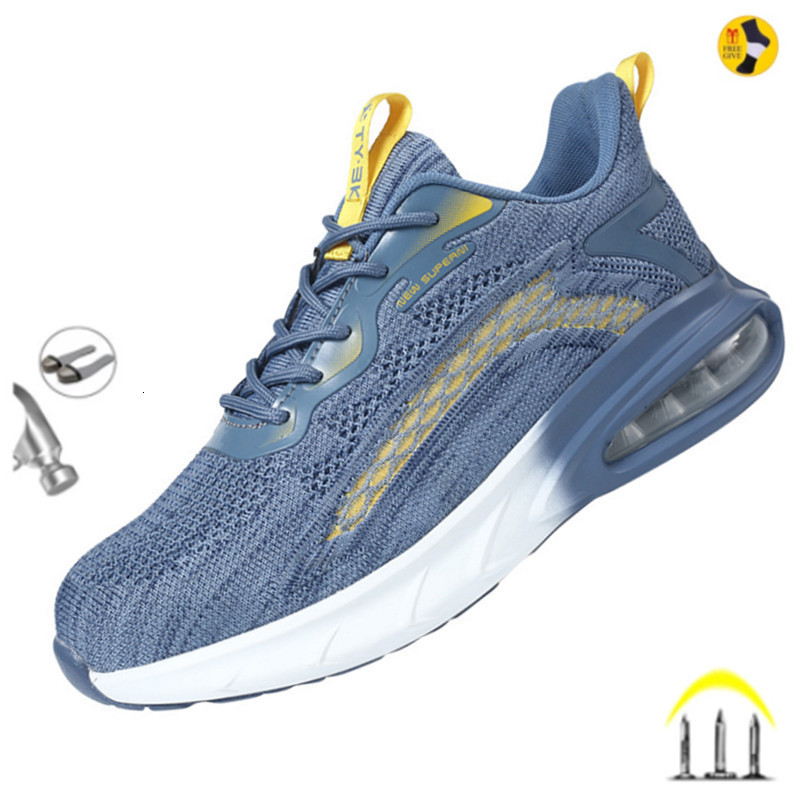 Dress Shoes Industrial Safety With Steel Toe Cap Indestructible Cushion Work For Men Protective Security Boots Women Footwear 230329