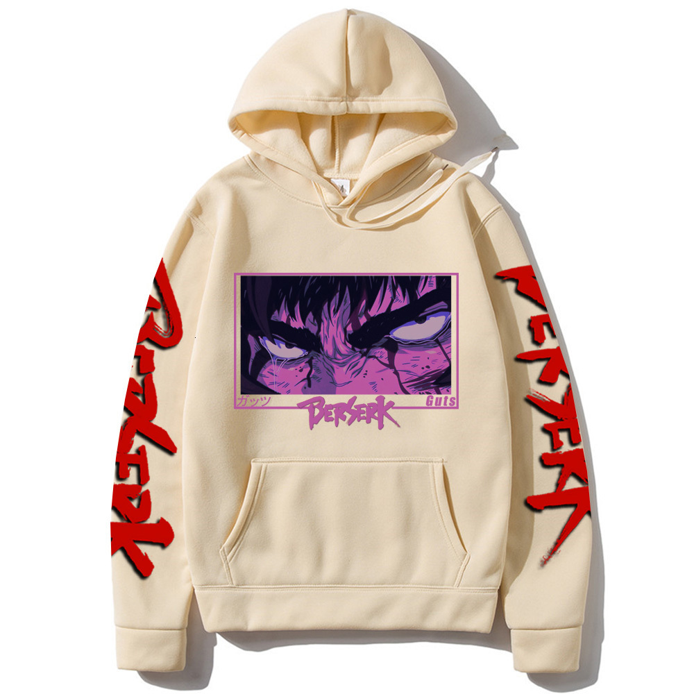Men's Pants Japan Anime Berserk Harajuku Guts Eyes Manga Hoodies Sweatshirt Gothic Winter Pullover Fashion Long Sleeve Men Black 230329