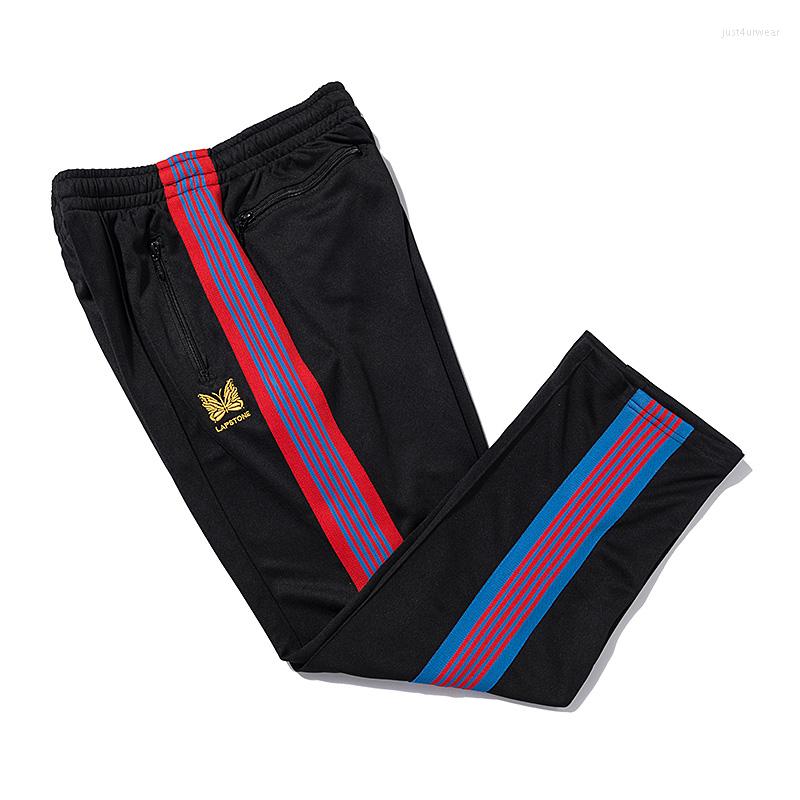Men' Pants Needles AWGE Casual Trousers Classic Butterfly Embroidery Red Blue Webbing Men Women Four Seasons All-match Cotton
Men' Pants Needles AWGE Casual Trousers Classic Butterfly Embroidery Red Blue Webbing Men Women Four Seasons All-match Cotton