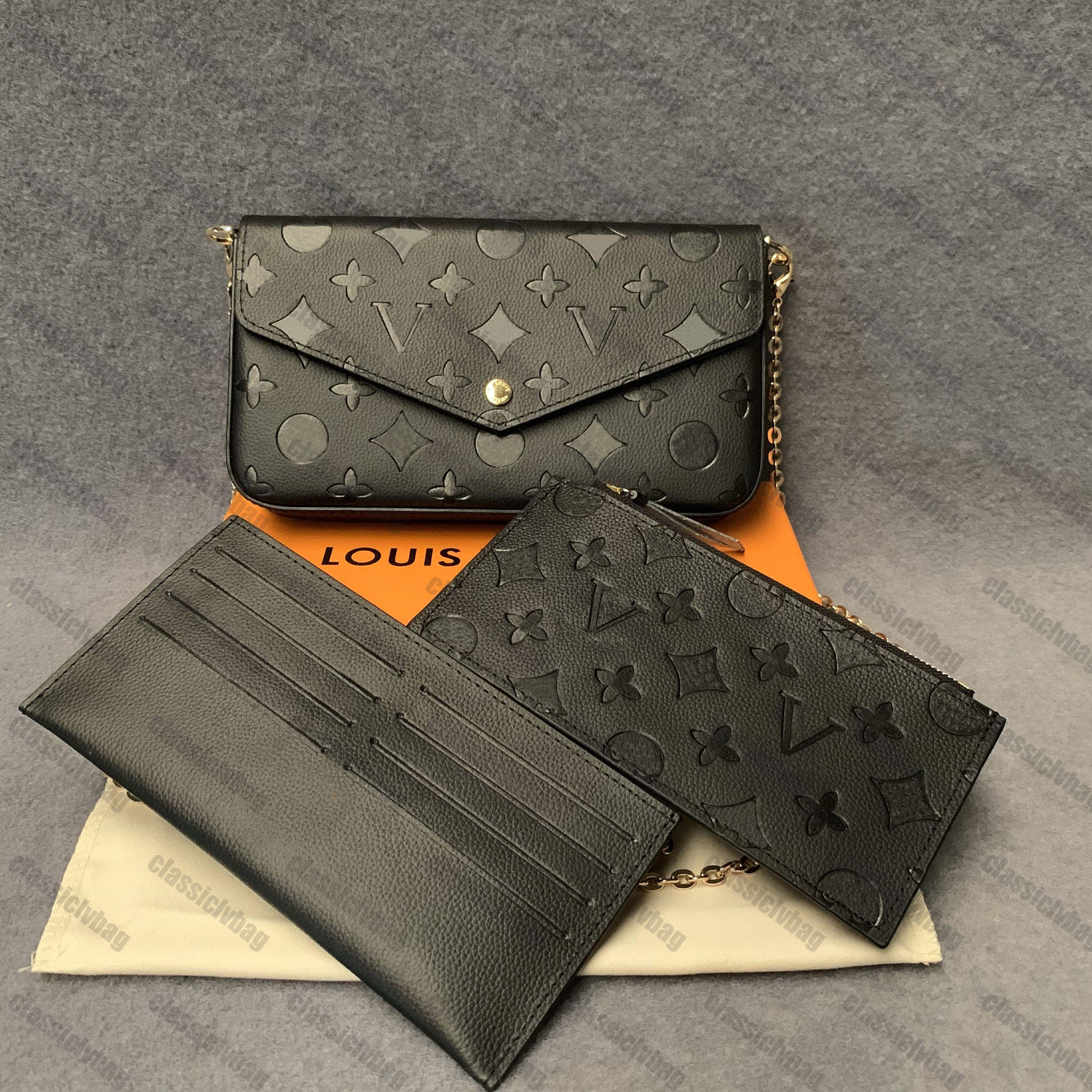 Designer Clutch Crossbody louise Messenger Bags Purse viuton Women POCHETTE FELICIE Shoulder Bag 3pcs set vutton Women Classic Luxury designer handbag with Box, Make up the difference
Designer Clutch Crossbody louise Messenger Bags Purse viuton Women POCHETTE FELICIE Shoulder Bag 3pcs set vutton Women Classic Luxury designer handbag with Box, Make up the difference