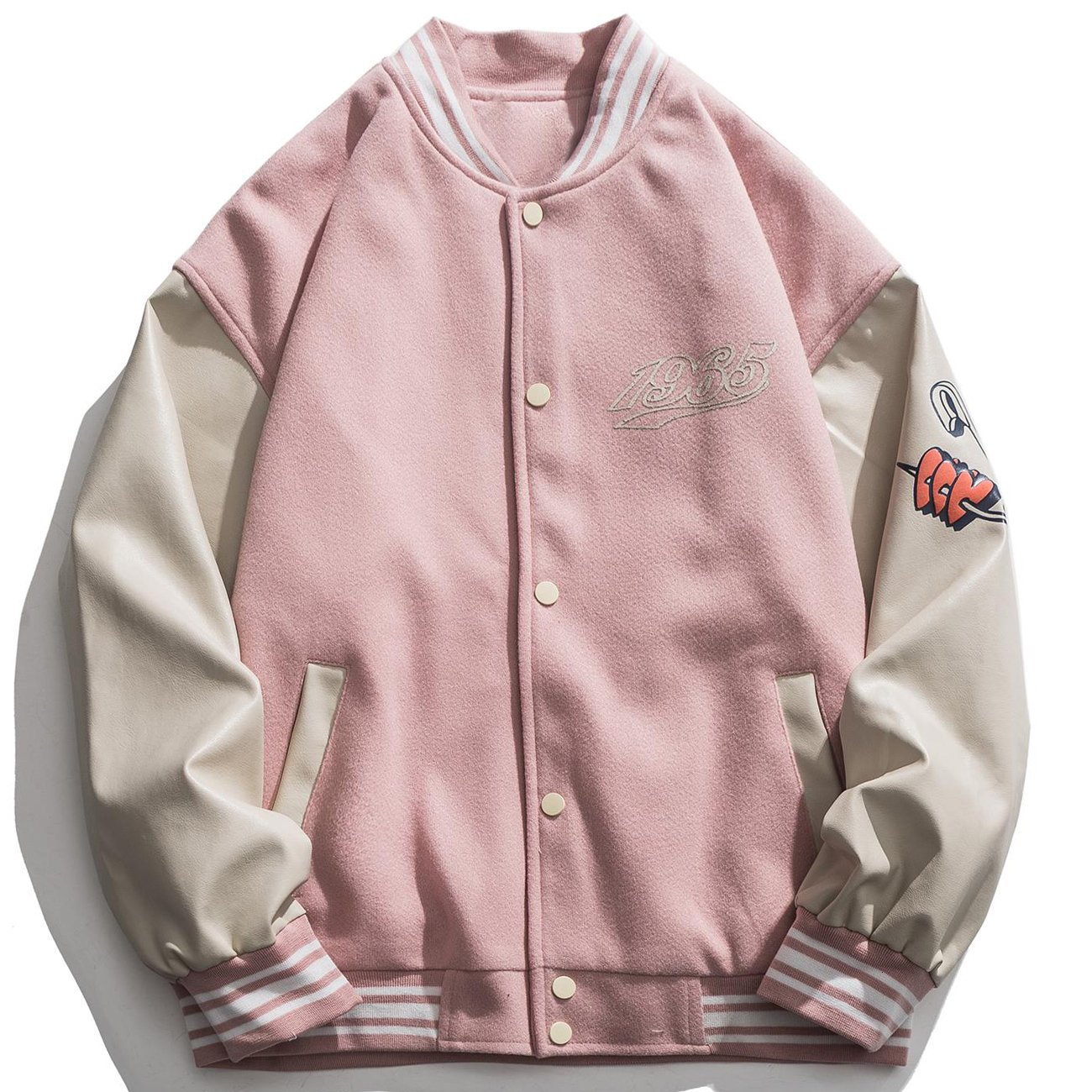 Men's Jackets LACIBLE Streetwear Love Pattern Baseball Men Tops Hip Hop Patchwork Letter Print Varsity Women Outwear Autumn Coat 230330