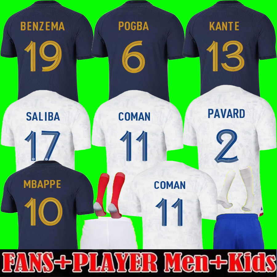 Maillots de football 2022 Soccer Jerseys Frence BENZEMA Football shirts MBAPPE GRIEZMANN POGBA kante maillot foot kit top shirt hommes enfants MEN kids set, Men home patch2
Maillots de football 2022 Soccer Jerseys Frence BENZEMA Football shirts MBAPPE GRIEZMANN POGBA kante maillot foot kit top shirt hommes enfants MEN kids set, Men home patch2