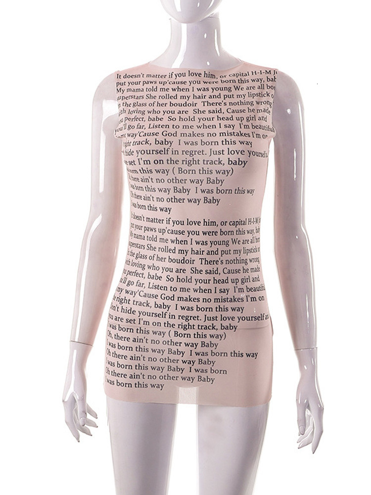 Women's TShirt Mesh Letter Printted Tshirt Women ONeck See Through Sexy Tank Tops with Golve High Street Basic Slim Y2K Top Tee Shirts 230330 - view 7