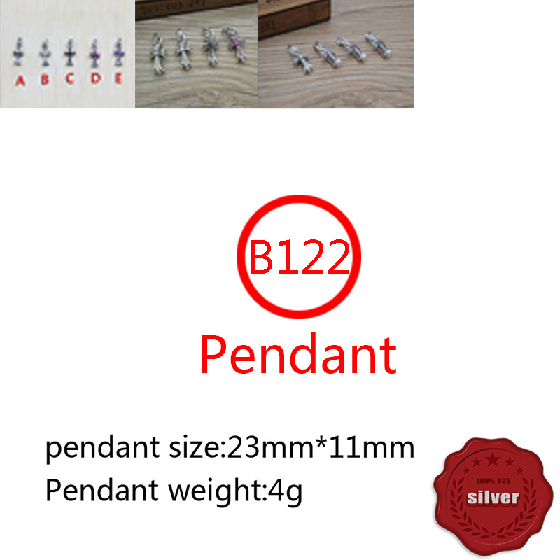 B122 S925 Sterling Silver Pendant Personalized Punk Style Retro Hip Hop Simple Cross Flower Set Diamond Letter Shape Gift for Lovers
B122 S925 Sterling Silver Pendant Personalized Punk Style Retro Hip Hop Simple Cross Flower Set Diamond Letter Shape Gift for Lovers
