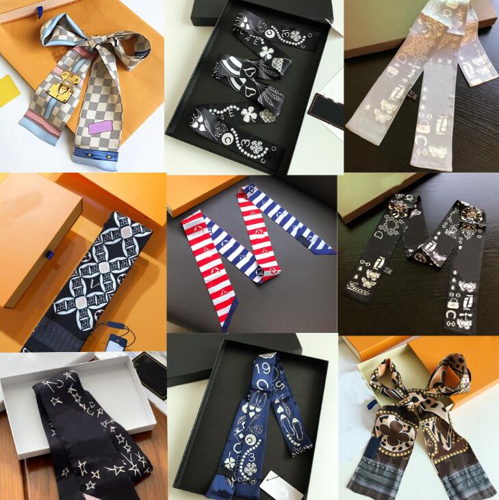 20style Designer Letters Print Floral Silk Scarf Leopard Headband for Women Fashion Long Handle Bag Stripe Scarves Paris Shoulder Tote Luggage Ribbon Head Wrap
20style Designer Letters Print Floral Silk Scarf Leopard Headband for Women Fashion Long Handle Bag Stripe Scarves Paris Shoulder Tote Luggage Ribbon Head Wrap