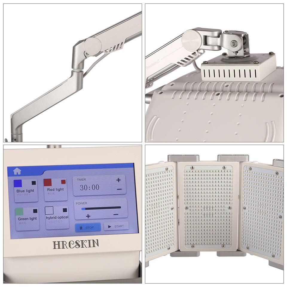 professional 660nm pdt led face light therapy machine vertical