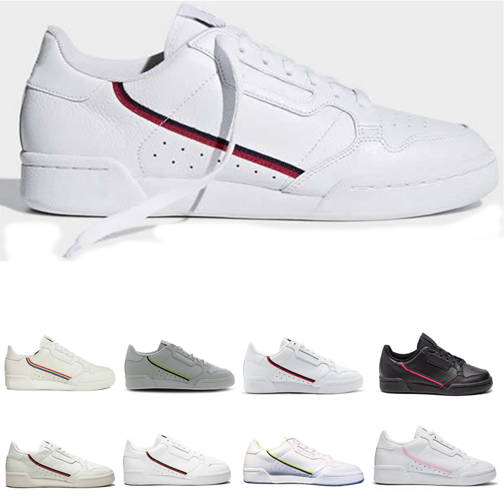New Rascal Leather Continental 80 Casual Shoes White OG Core Black Triple White Pink Men Fashion Trainers Fashion Powerphase Calabasas Casual Shoe 40-45