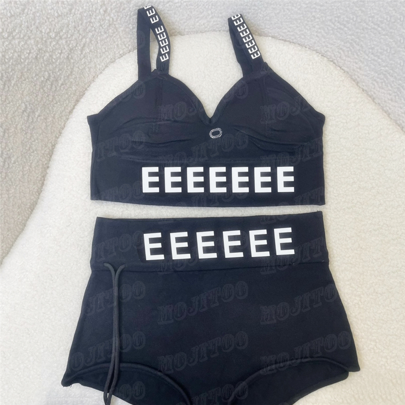 Women Knitted Bras Briefs Underwear Set Letter Print Womens Sexy Bikinis Swimsuits Sling Lngerie, White
Women Knitted Bras Briefs Underwear Set Letter Print Womens Sexy Bikinis Swimsuits Sling Lngerie, White