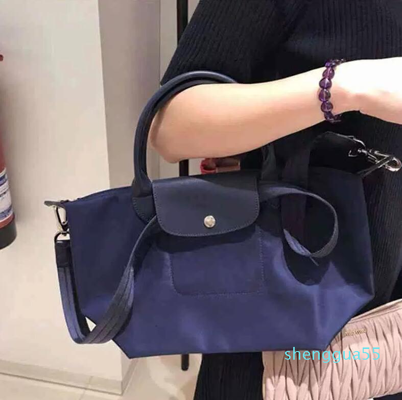 

Luxury Handbags LC Thick Designer Women Genuine Leather Foldable Waterproof Nylon Horse Bags Bolsas Messenger Should Tote 664, Pink s