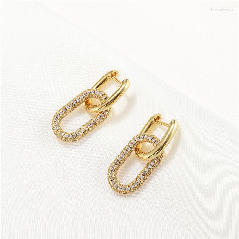 Hoop Earrings Trendy Delicate Copper Micro-set Zircon Geometric Women's Cool Style Simple Jewelry Birthday Gift
Hoop Earrings Trendy Delicate Copper Micro-set Zircon Geometric Women's Cool Style Simple Jewelry Birthday Gift