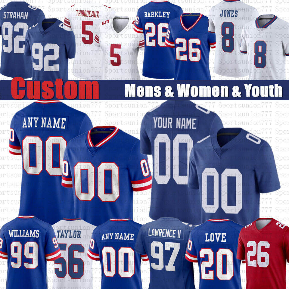 Kayvon Thibodeaux Saquon Barkley Darren Waller Custom Football Jersey Daniel Jones Dexter Lawrence Taylor Michael Strahan Xavier McKinney Andrew Thomas Hodgins, Mens
Kayvon Thibodeaux Saquon Barkley Darren Waller Custom Football Jersey Daniel Jones Dexter Lawrence Taylor Michael Strahan Xavier McKinney Andrew Thomas Hodgins, Mens