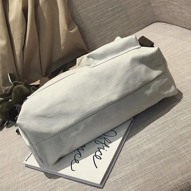 Evening Bags Canvas for Women Handbag Shoulder Large Capacity Solid Color Shopper Casual Female Cross Body 230329