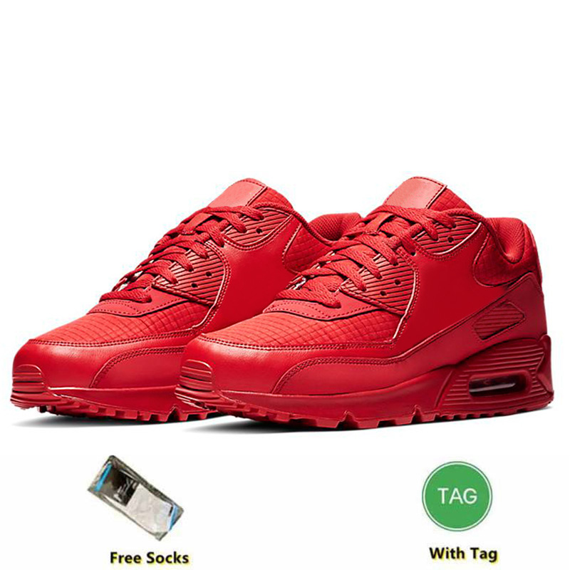 Designer 90 Running Shoes Men Women Triple White Black Red 90s Wolf Grey Polka Orange Laser Blue Runner Hyper Royal Sports Trainer Sneakers Eur 36-45