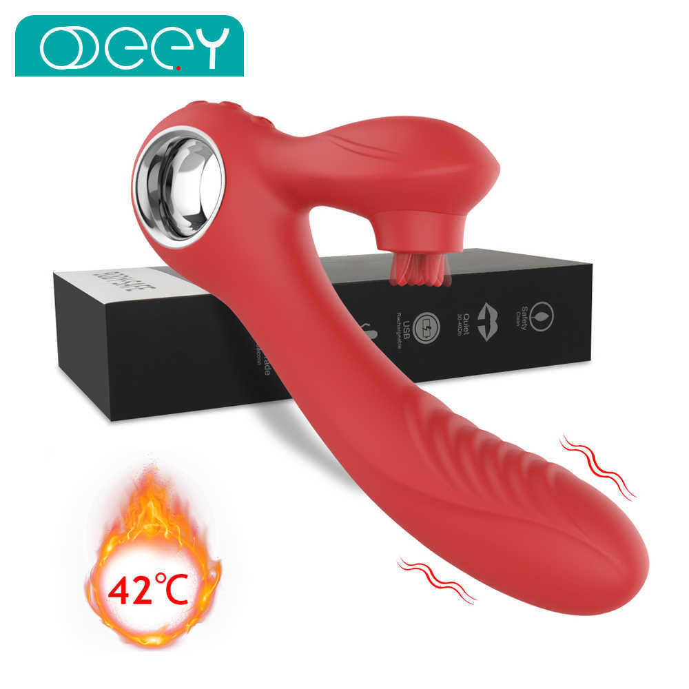 New Clitoral Tongue Licking g Spot Vibrator Realistic Dildo Clitoralis Nipple Stimulator Adult Sex Toys for Wo